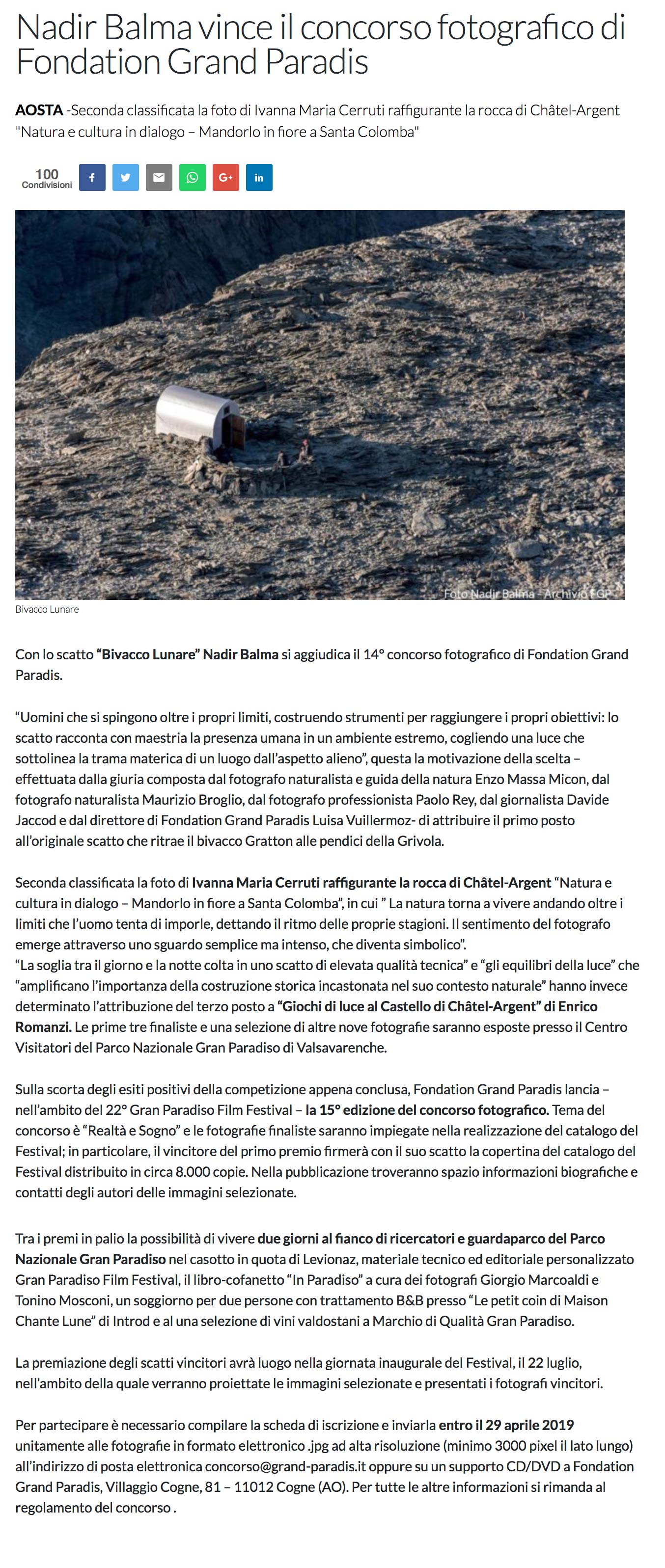 2019-01-16-Aosta-Sera---Nadir-Balma-vince-il-concorso-fotografico-di-Fondation-Grand-Paradis